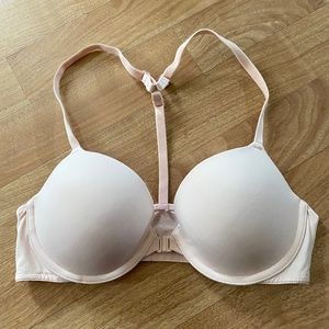 PINK Victoria's Secret Light Pink Front Closure Bra